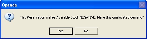 reserve neg message